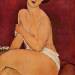Nude Sitting on a Divan (The Beautiful Roman Woman)